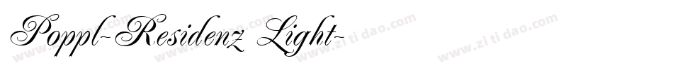 Poppl-Residenz Light字体转换